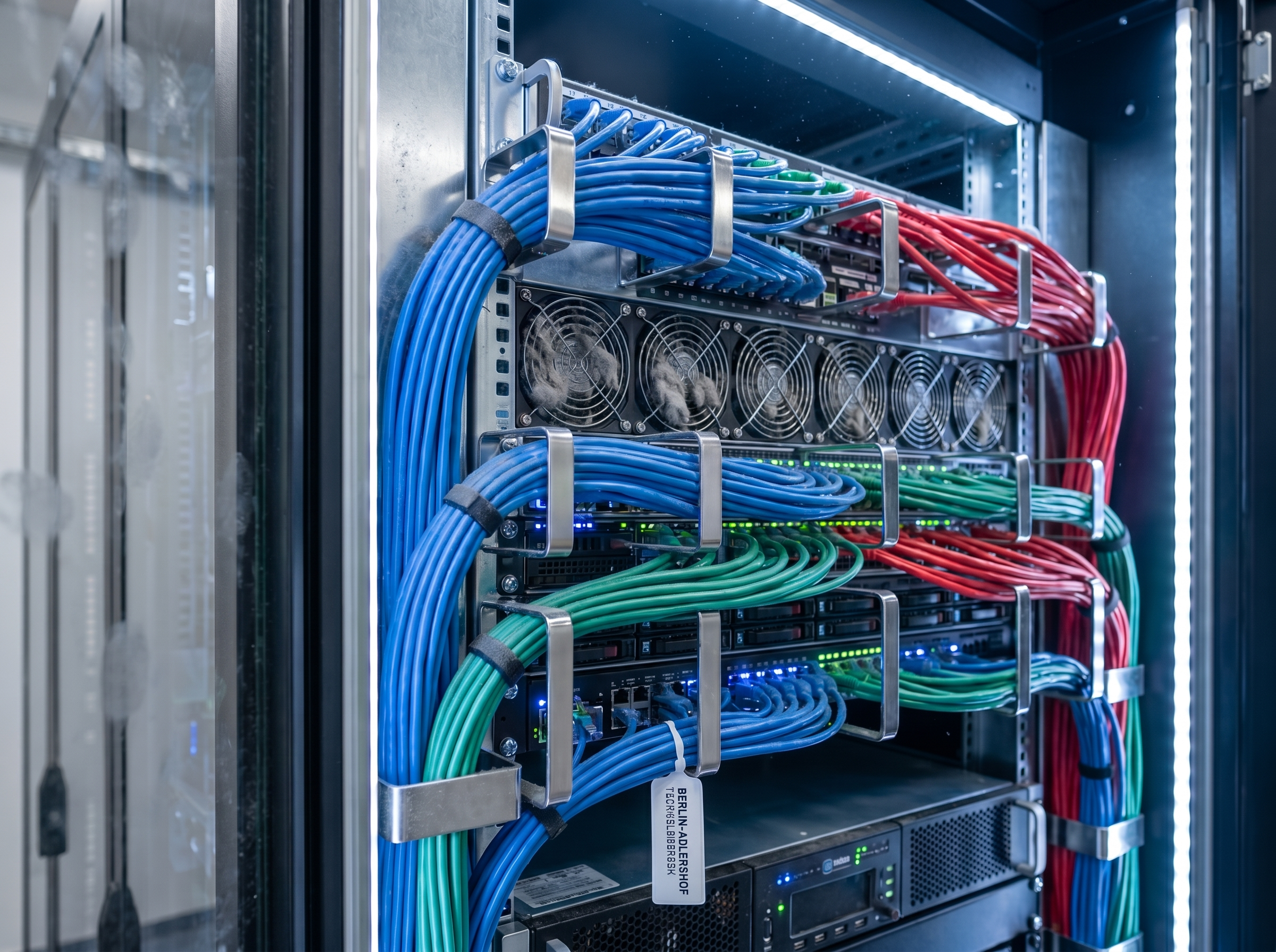 Vorher: Serverraum · Spezialreinigung