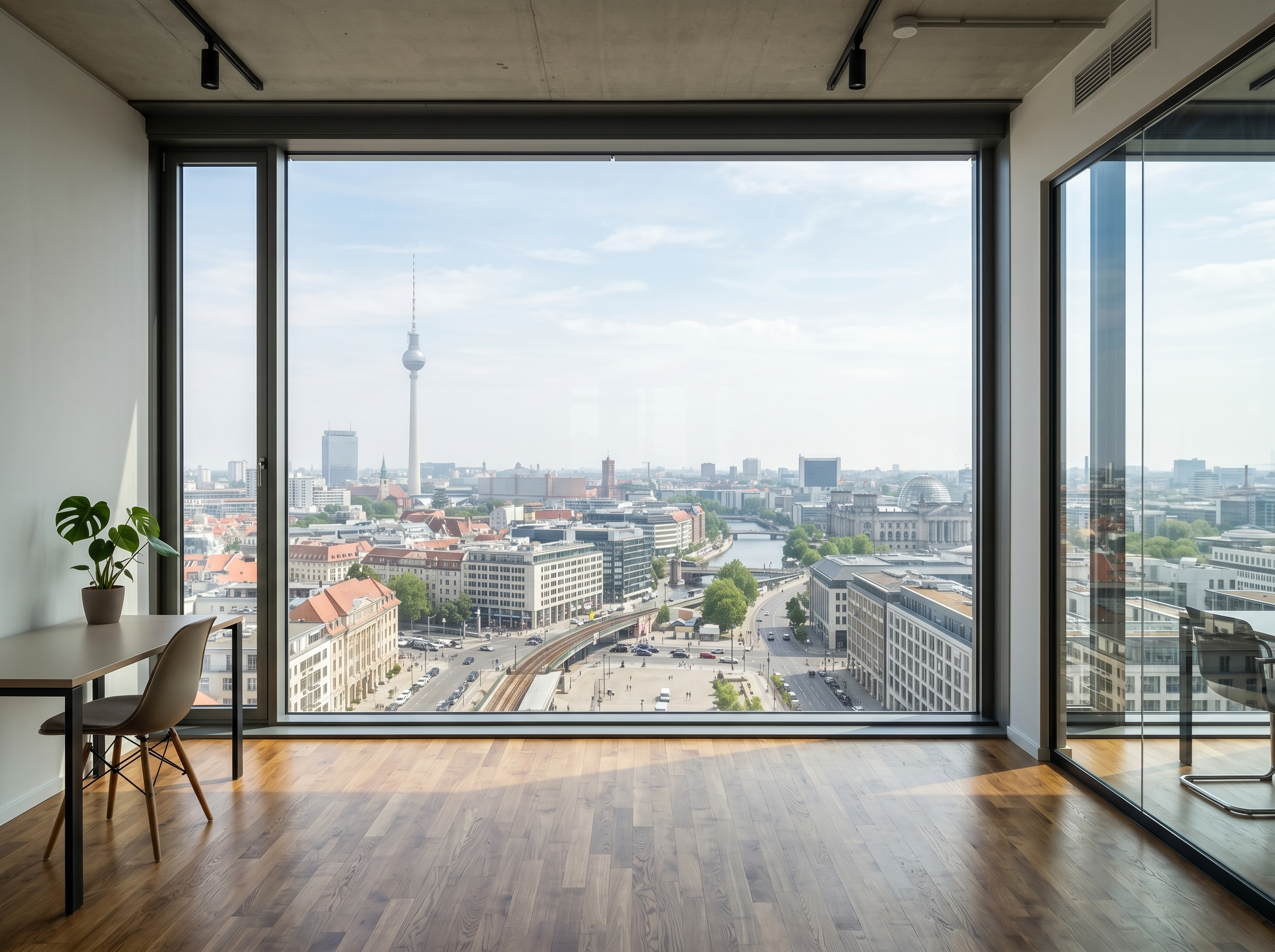 Nachher: Glasfront · Fensterreinigung